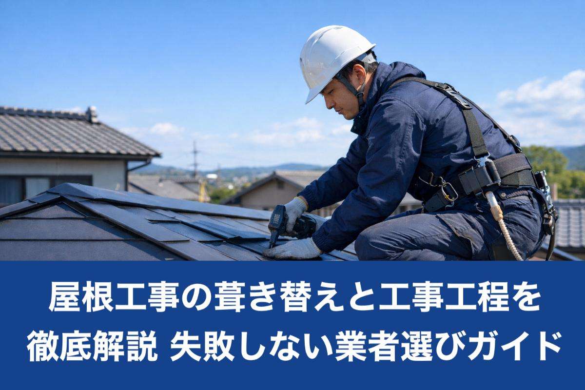 屋根工事の葺き替えと工事工程を徹底解説｜失敗しない業者選びガイド