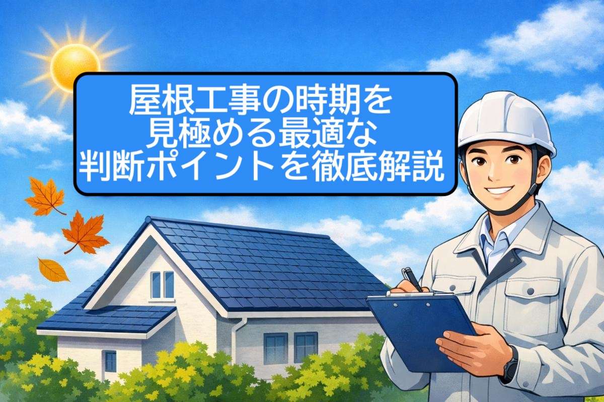 屋根工事の時期を見極める最適な判断ポイントを徹底解説