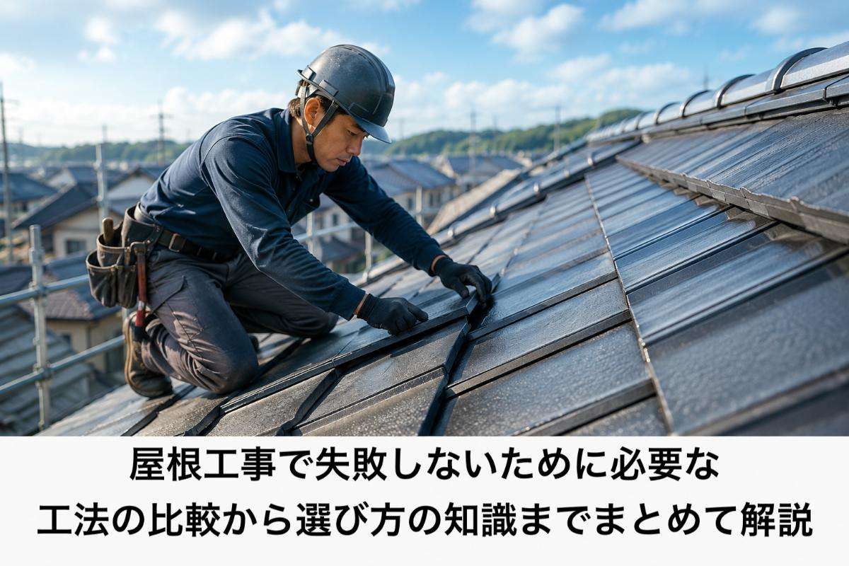 屋根工事で失敗しないために必要な工法の比較から選び方の知識までまとめて解説