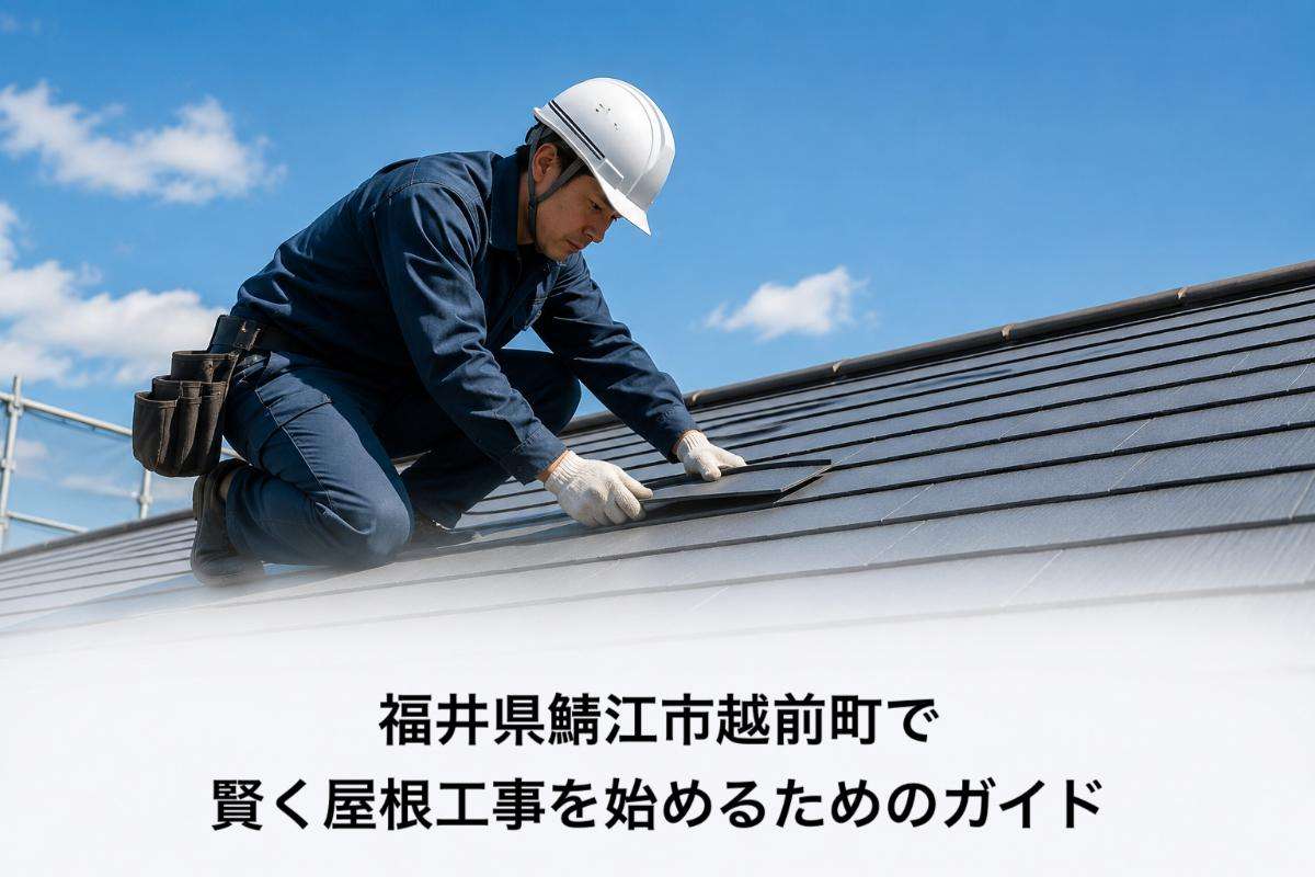 福井県鯖江市越前町で賢く屋根工事を始めるためのガイド
